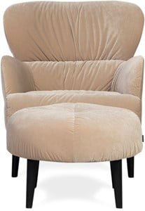 Poltrona Sits Ross con pouf