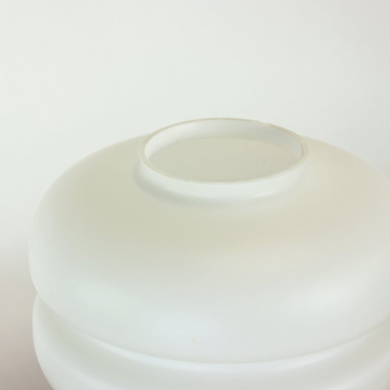 Image 1 of Space Age tafellamp van metaal en glas van Napako, Tsjecho-Slowakije, jaren 70