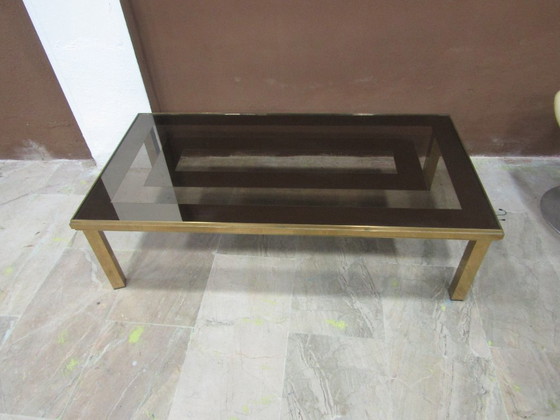 Image 1 of brass coffee table