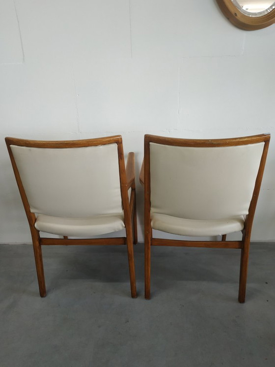 Image 1 of Juego de 4 sillas de cocina de estilo escandinavo de los años 60