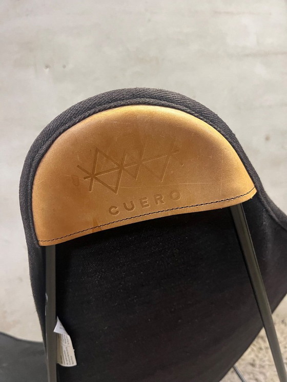 Image 1 of Cuero Butterfly Stuhl Mariposa Schwarz Canvas