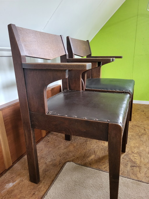 Amsterdam Schule 2 Holzstühle