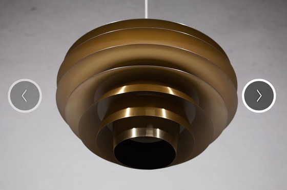 Image 1 of Lampada a sospensione vintage in ottone Svend Middelboe 'Verona'