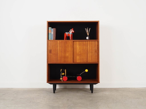 Teakholz-Bücherregal, dänisches Design, 1970er Jahre, hergestellt in Dänemark