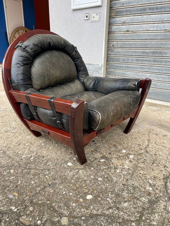 Image 1 of 1960’s Italian Modern pair of armchairs from Luciano Frigerio