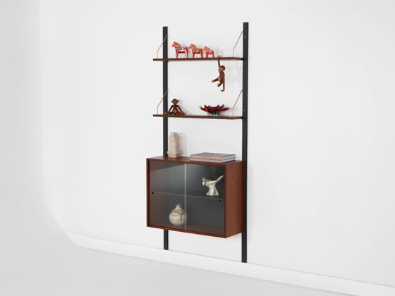 Image 1 of Teakhouten wandrek, Deens design, jaren 60, gemaakt in Denemarken.
