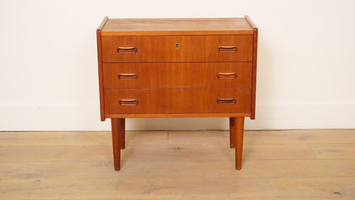 Cómoda vintage | 3 cajones | Mesita de noche