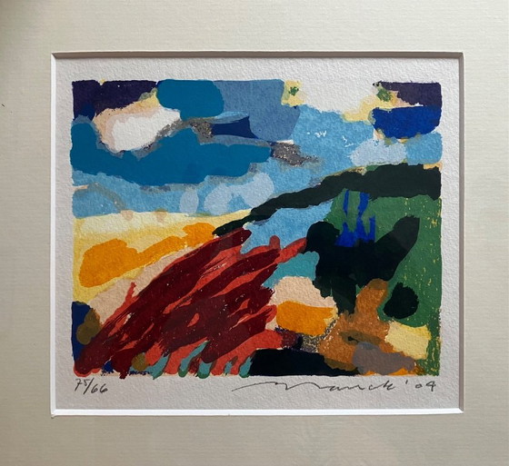Siebdruck Willem Brauck, Lithographien & Drucke, Aluminium, Mehrfarbig (Foto 2 von 5)