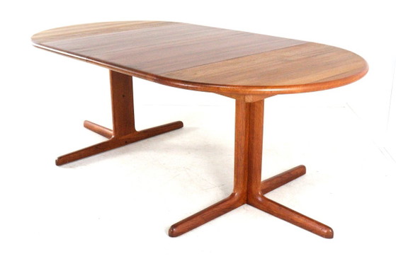 Danish 2x extendable solid teak dining table vintage – Wood (photo 15 of 15)