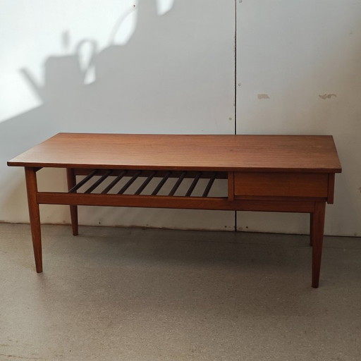 Vintage O.M.F. Couchtisch aus Teakholz