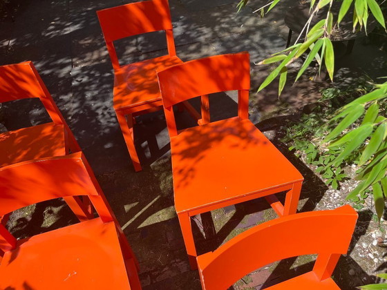 6 x Orange Shaker AVL from Moooi – Dining chairs, Wood (photo 13 of 15)