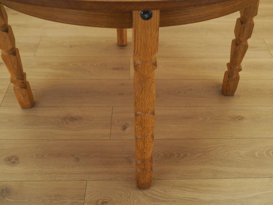 Image 1 of Round oak table, Danish design, 1960s, designer: Henning Kjærnulf