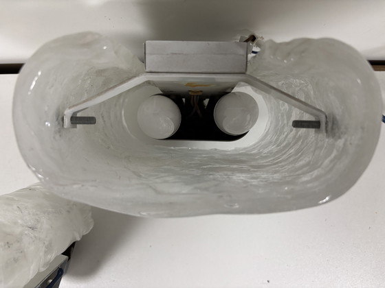 Image 1 of Set aus 2 Hillebrand Glaswandlampen MCM