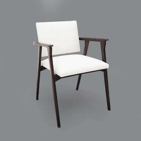 Image 1 of Coppia di poltrone con braccioli in legno, anni '50