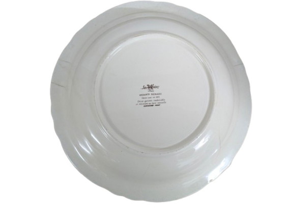 Image 1 of Sarreguemines earthenware dinner plate, Richard Children pattern