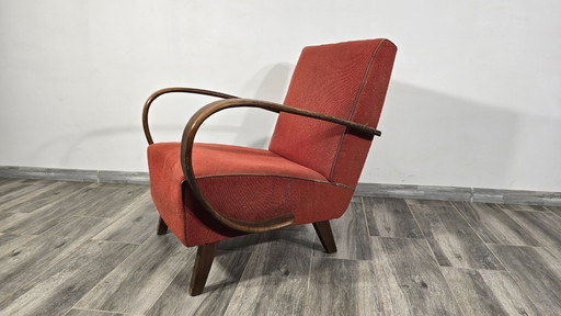 Art Deco Lounge Chair by Jindrich Halabala
