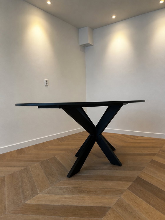Image 1 of Tavolo da pranzo di lusso in marmo Nero Marquina nero, 180 cm – Ottime condizioni (Table du Sud)