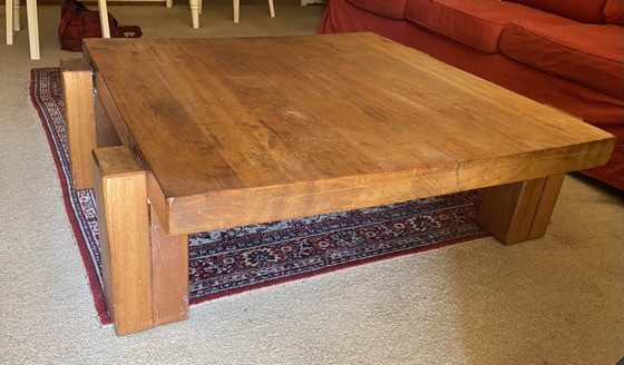 Image 1 of Brutalistische salontafel zeer stevig