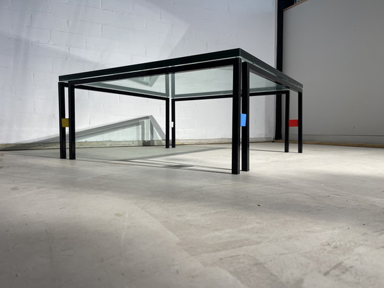 Image 1 of Mondriaan Salontafel -  vintage Design Artdeco Space Ace