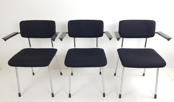 Image 1 of 3x Gispen 1235 neu gepolstert Wolle De Ploeg