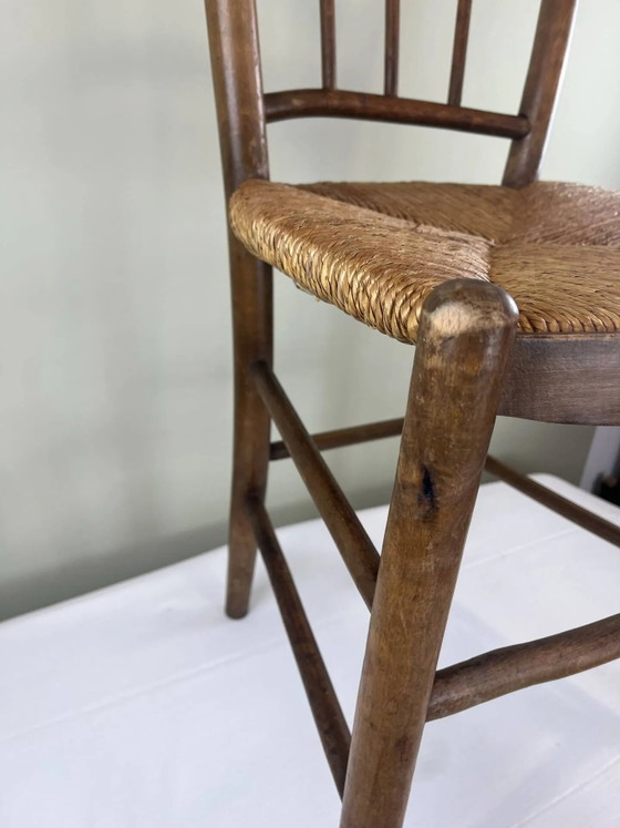 Sedia in legno e paglia – Sedie da pranzo, Wood, Vintage (photo 5 of 13)