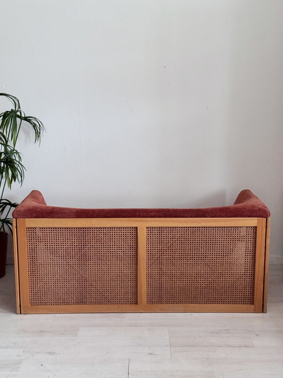 Image 1 of Panca boho vintage anni '70 in fettuccia