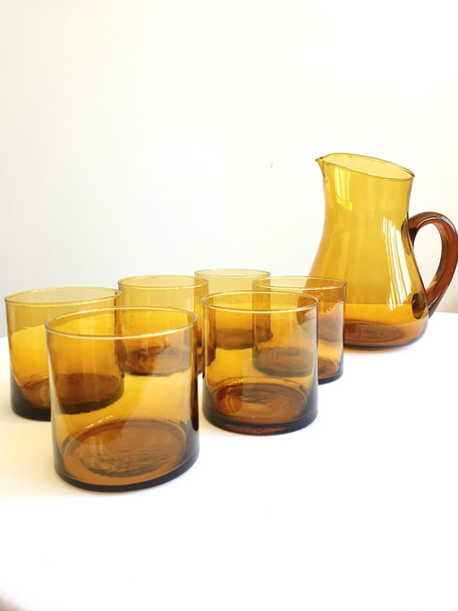 Juego de naranjada vintage
