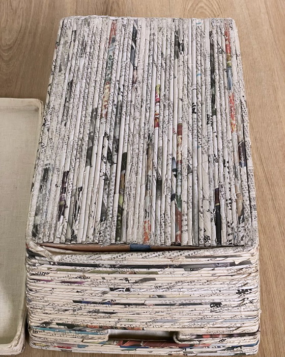 Handmade storage basket made of newspaper – Decorative Objects (photo 10 of 11)