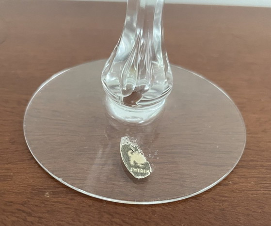 Orrefors - Set of five crystal cognac or brandy glasses - Coronation model, Glass & Decanter, Transparent (photo 8 of 8)