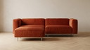 Gelderland 6400 + hocker | Refurbished | Roestbruin velvet 
