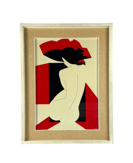 Amleto Dalla Costa, Original Serigraph Framed, Milan Italy 1980s