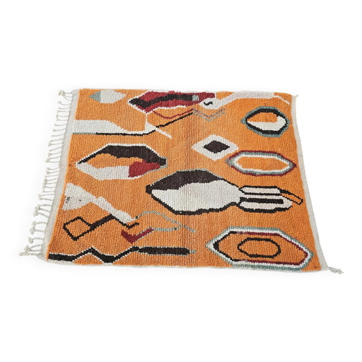 Marokkanischer Teppich 100% Wolle, handgefertigt, 250x150 cm, höchste Qualität.