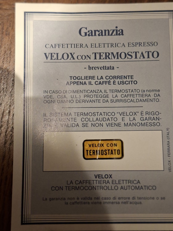 Image 1 of Machine à expresso Velox des années 1970 / état neuf, conçue par P. Malago