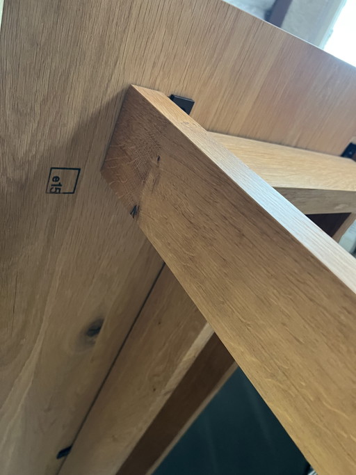 Tavolo alto e15 BASIS – Rovere massello – 200 × 80 cm – Design di David Chipperfield