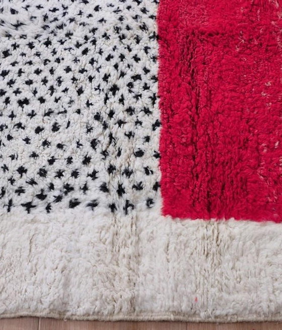 Tappeto tradizionale fatto a mano in pura lana rossa, 2/3 m – Aime Té, Tappeti, Wool (photo 4 of 5)