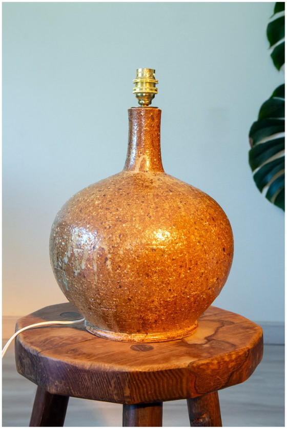 Lampe Grés Et Laine Brut, Signée Alain Blanchard, 1970 – Ceramic, Wool (photo 7 of 8)