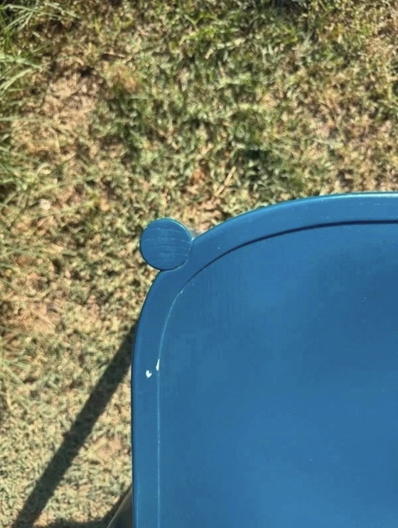 Pair of Moroso St. Mark Chairs by Martino Gamper, Ocean Blue, 2015, Chairs and lounge chairs, Wood (photo 3 of 14)