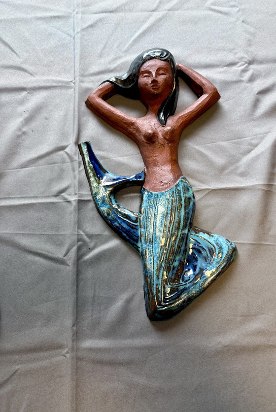 Image 1 of Sculture murali in ceramica di Perignem – set sirena – Belgio, anni '60