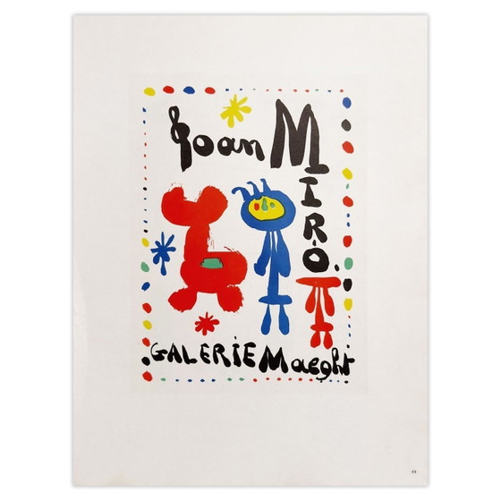Image 1 of Joan MIRO AF 1949 - Póster Galerie Maeght 1959