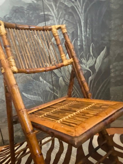 Set di 4 sedie pieghevoli in bambù – Bamboo, Wood (photo 7 of 8)