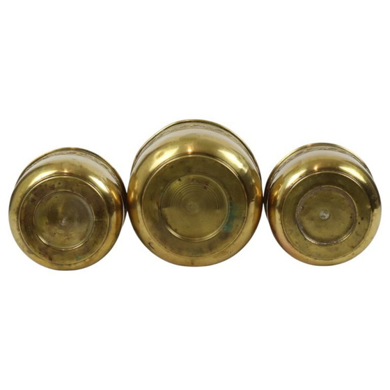 Oude Messing Repoussé Bloembakken Unis Paris – Plantenbak, Brass (photo 9 of 18)