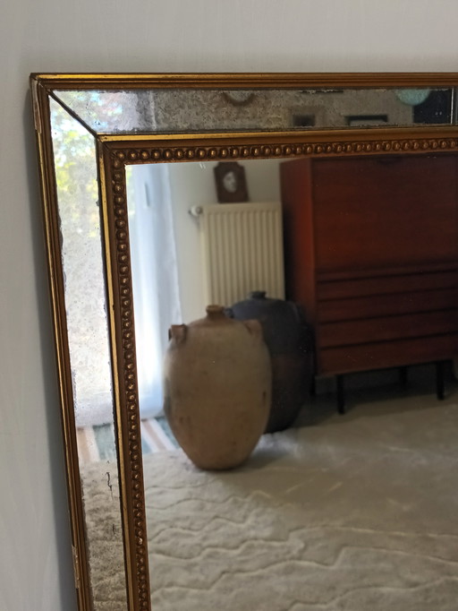 Large Antique French Parts Closes Mirror
