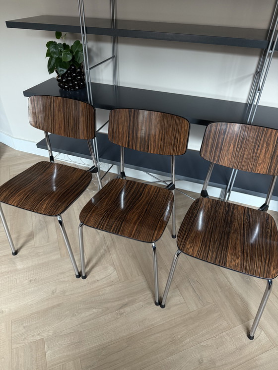 Image 1 of 3 Formica retro chairs (+1 free)