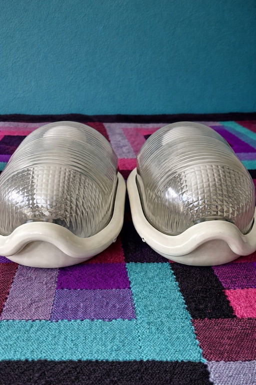 Exceptional Set of 3 "Noce" Lamps by Achille Castiglioni for Flos – An Industrial Design Statement – 1972