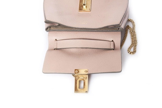 Image 1 of Borsa Chloe modello Drew color rosa cemento.