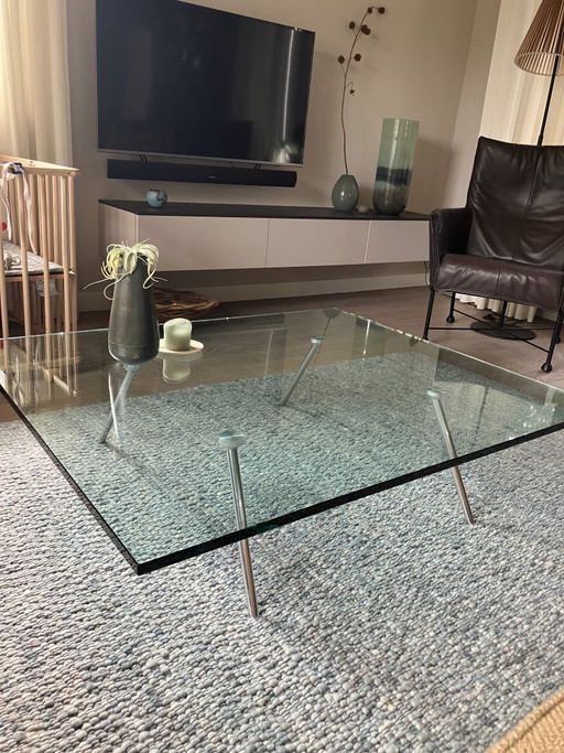 Table basse en verre Babbel Maupertuus 100x120x35cm – salontafels, Glass
