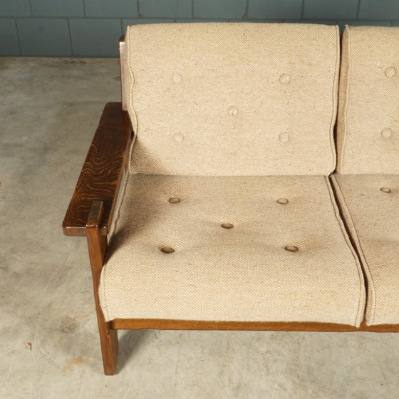 Image 1 of Vintage Scandinavische driezitsbank – in stijl van Asko Finland – jaren 60