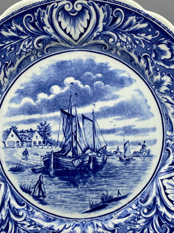 Assiette décorative Sphinx royal Maastricht – Delft – Paysage néerlandais avec voiliers – Vaisselle, Ceramic (photo 2 of 4)