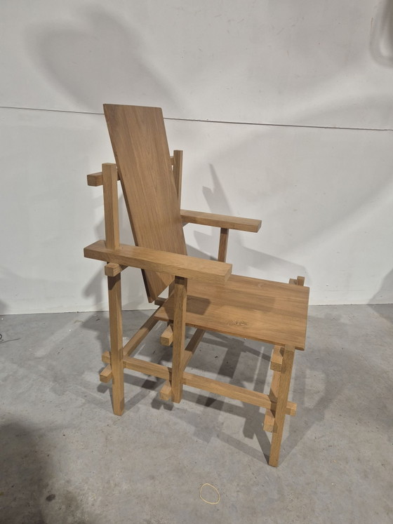 Interpretation of a rietveld chair, Armchairs, Wood, Brown (photo 5 of 7)