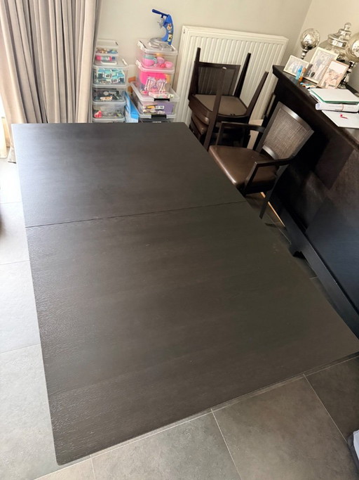 Draenert Adler II extendable dining table in solid oak